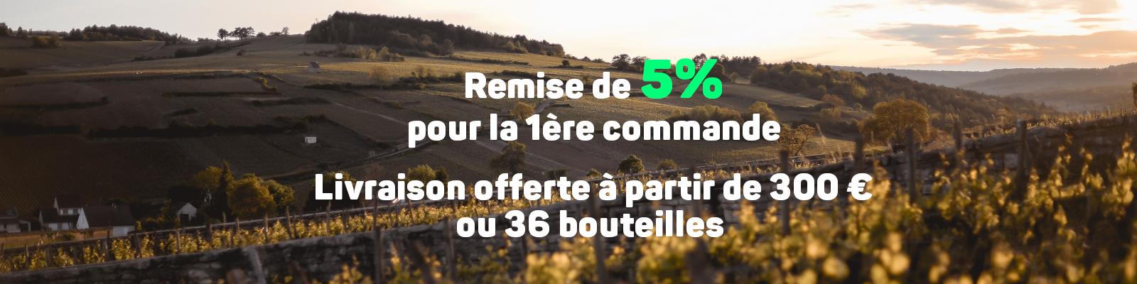 -15 € pour la première commande